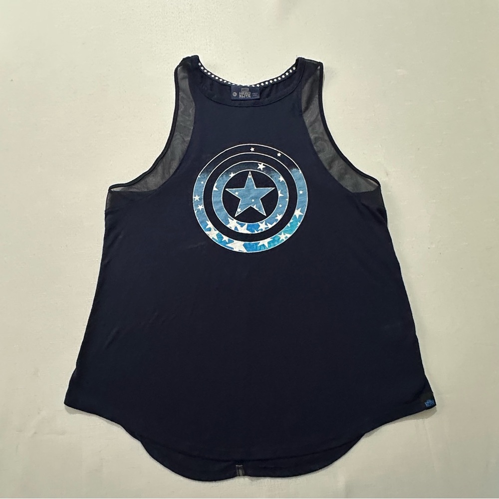 Marvel Hero Elite Captain America Tank Top XL Mesh Racerback